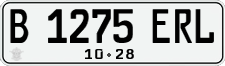License plate of Indonesia, Regular plates