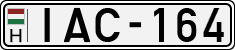 license plates of Hungary, Cars (1990)