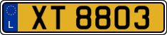 License plate of Luxembourg, 2003 year system