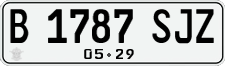 License plate of Indonesia, Regular plates