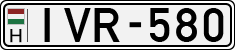 license plates of Hungary, Cars (1990)