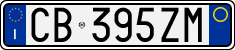 License plate of Italy, Cars (1994 year series)