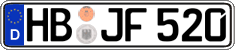 German license plate, Regular plates