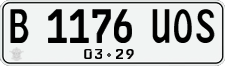 License plate of Indonesia, Regular plates