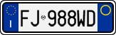 License plate of Italy, Cars (1994 year series)