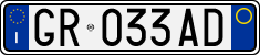 License plate of Italy, Cars (1994 year series)