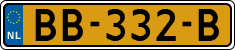 License plate of the Netherlands, Heavy Commercial Vehicles (1994 system)