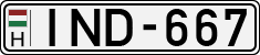 license plates of Hungary, Cars (1990)