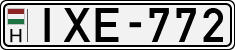 license plates of Hungary, Cars (1990)