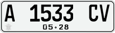 License plate of Indonesia, Regular plates