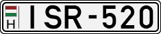 license plates of Hungary, Cars (1990)