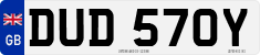 License plate of the United Kingdom, 1963 year system