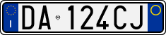 License plate of Italy, Cars (1994 year series)