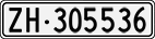 License plate of Switzerland, Cars