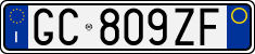 License plate of Italy, Cars (1994 year series)