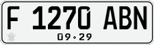 License plate of Indonesia, Regular plates