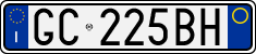 License plate of Italy, Cars (1994 year series)