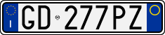 License plate of Italy, Cars (1994 year series)