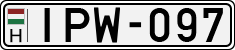 license plates of Hungary, Cars (1990)
