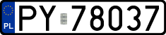 License plates of Poland, Regular car plates