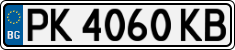 License plate of Bulgaria, Cars