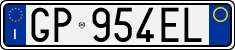 License plate of Italy, Cars (1994 year series)