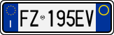 License plate of Italy, Cars (1994 year series)