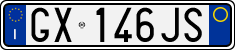 License plate of Italy, Cars (1994 year series)