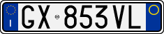 License plate of Italy, Cars (1994 year series)