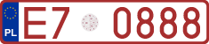 License plates of Poland, Provisional and testing