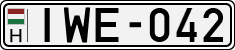 license plates of Hungary, Cars (1990)