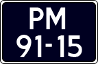 License plate of the Netherlands, Imported oldtimers (cars)