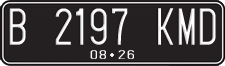 License plate of Indonesia, Regular plates