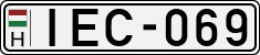license plates of Hungary, Cars (1990)