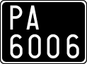 License plate of Italy, Cars (1927 year series)