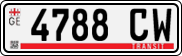 License plate of Georgia, Export transit plates