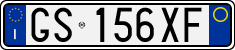 License plate of Italy, Cars (1994 year series)