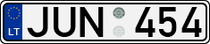 License plate of Lithuania, Cars