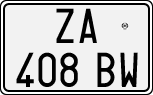 License plate of Italy, Cars (1994 year series)