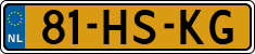 License plate of the Netherlands, Cars
