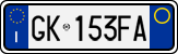 License plate of Italy, Cars (1994 year series)