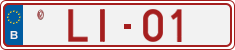 License plate of Belgium, Vanity Plates (2014)