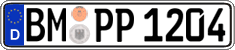 German license plate, Regular plates