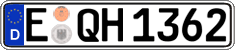 German license plate, Regular plates