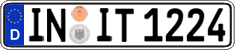 German license plate, Regular plates