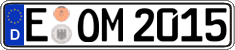German license plate, Regular plates