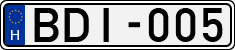 license plates of Hungary, Cars (1990)