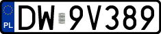 License plates of Poland, Regular car plates