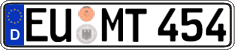 German license plate, Regular plates