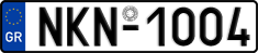 License plate of Greece, Cars